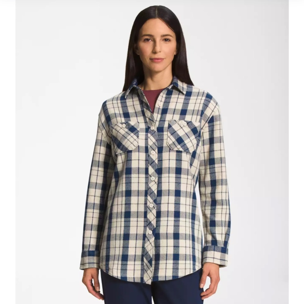 North Face Valley Twill Flannel Shirt Women’s Size Small
